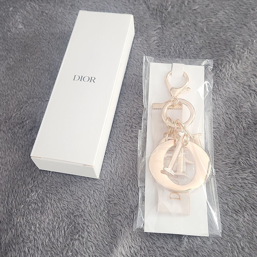 Dior Gold and White Keychain - Picture 2 of 2